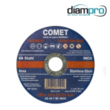 Disque à tronçonner acier/inox plat Comet Ø125x1,6x22,2mm. Crdits : @diampro